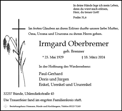 Irmgard Oberbremer