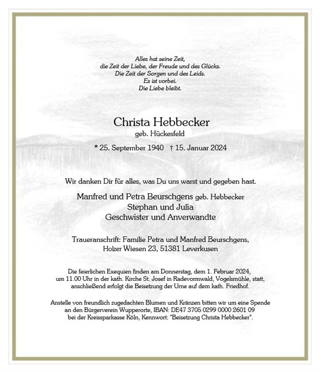 Hildegard Christa Hebbecker