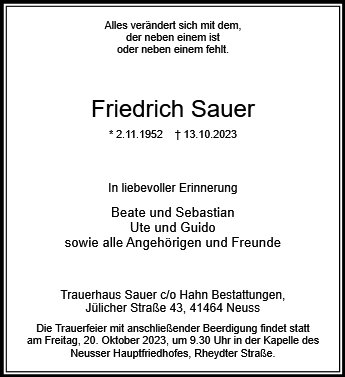 Friedrich Sauer