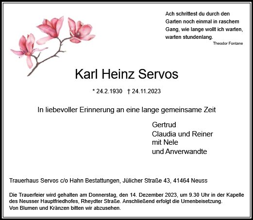 Karl Heinz Servos