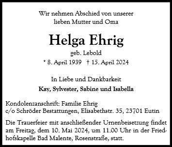 Helga Ehrig