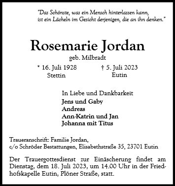Rosemarie Jordan