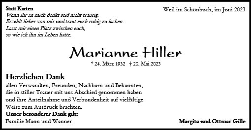 Marianne Hiller
