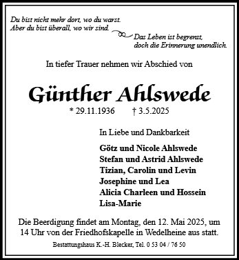 Günther Ahlswede