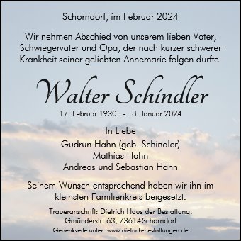 Walter Schindler