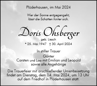 Doris Ohsberger