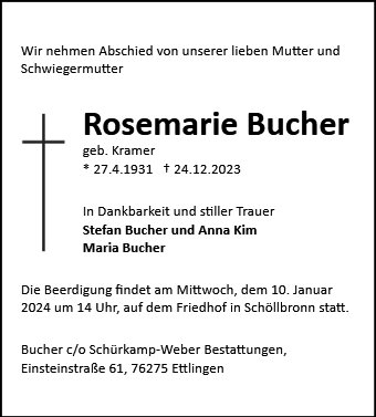 Rosemarie Bucher