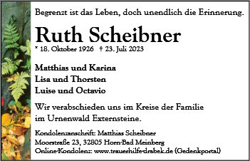 Ruth Scheibner