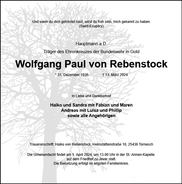 Wolfgang Paul von Rebenstock