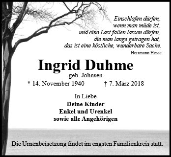 Ingrid Duhme