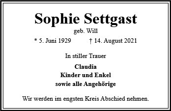 Sophie Settgast