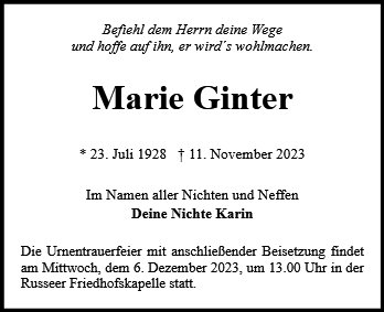 Marie Ginter