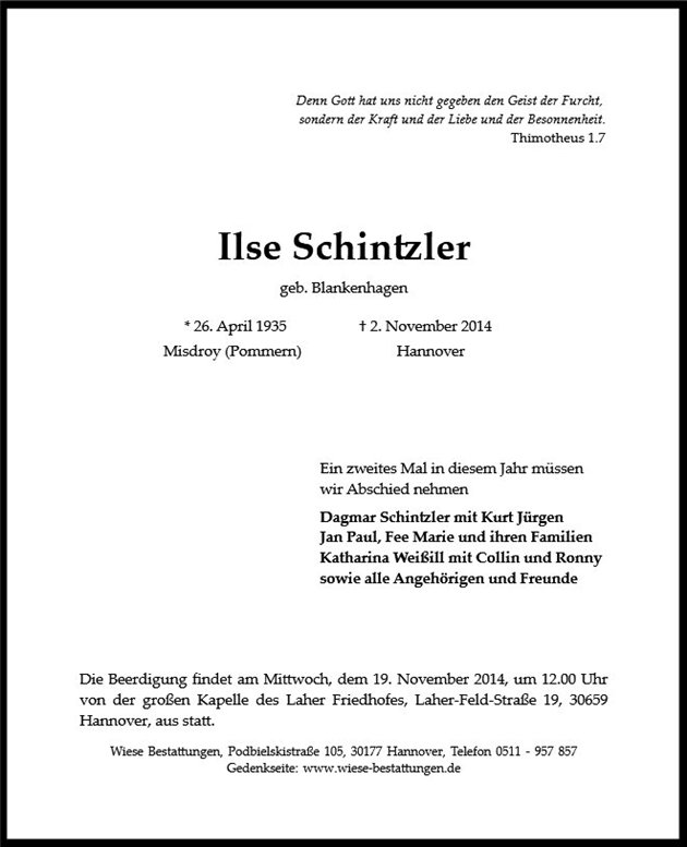 Ilse Schintzler