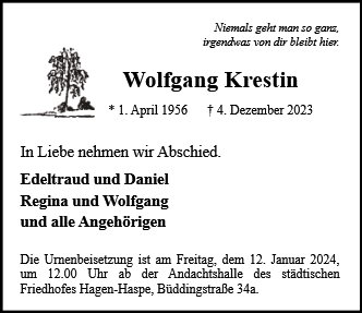 Wolfgang Krestin
