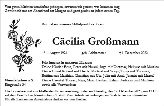 Cäcilia Großmann