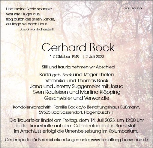 Gerhard Bock