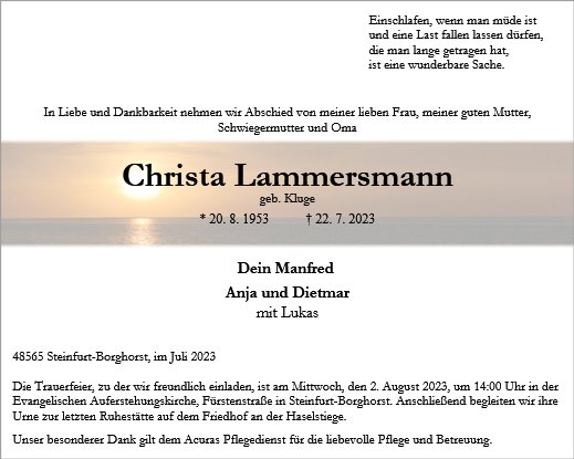 Christa Lammersmann