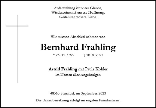 Bernhard Frahling