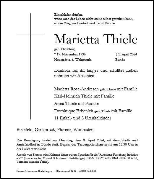 Maria Henriette Thiele