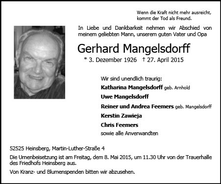 Gerhard Mangelsdorff