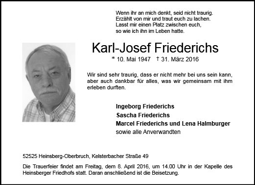 Karl Josef Friederichs