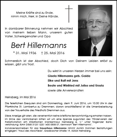 Bert Hillemanns
