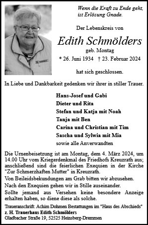 Edith Schmölders