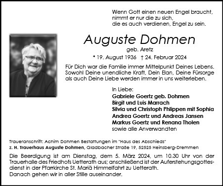 Auguste Dohmen