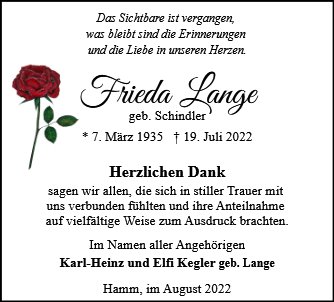 Frieda Lange