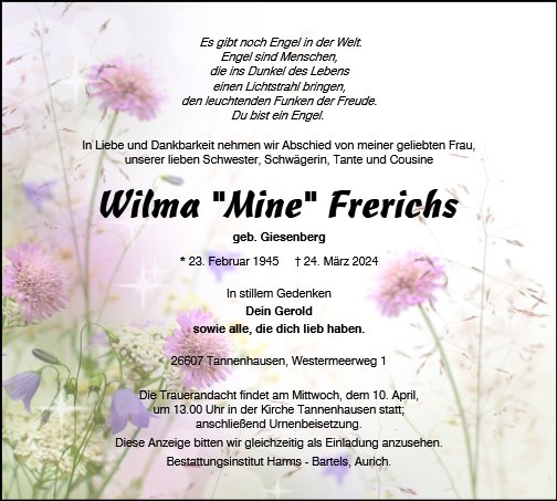 Wilhelmine Frerichs
