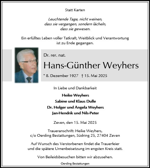 Hans Günther Weyhers