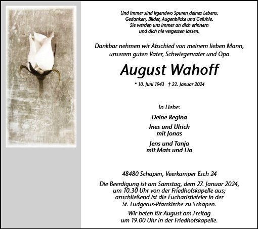 August Wahoff