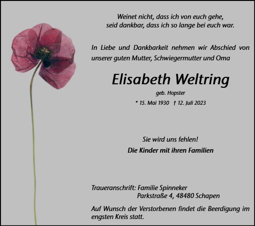 Elisabeth Weltring