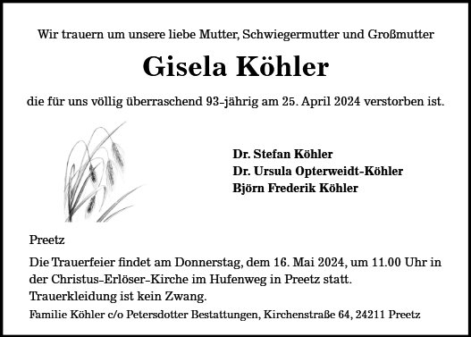 Gisela Köhler