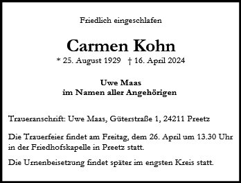 Carmen Kohn