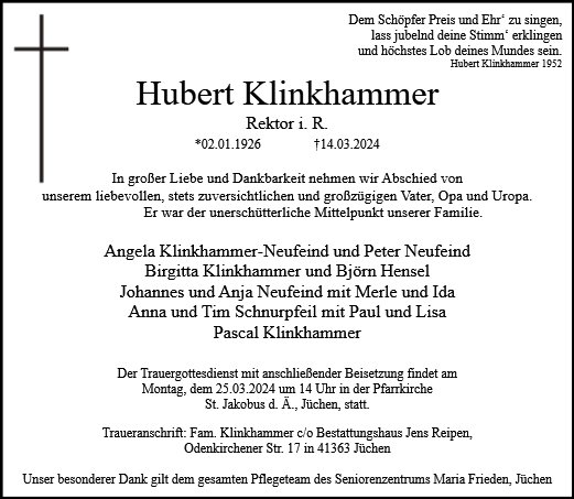 Hubert Klinkhammer