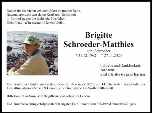 Brigitte Schroeder-Matthies