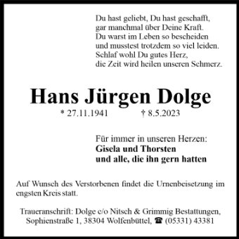 Hans Jürgen Dolge