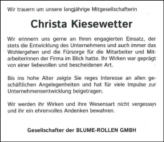 Christa Kiesewetter