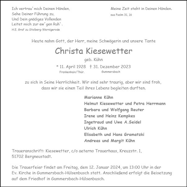 Christa Kiesewetter