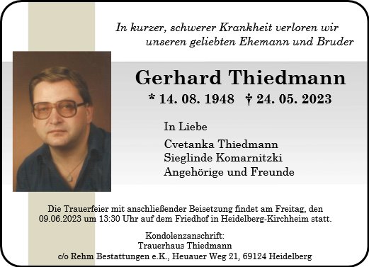 Gerhard Thiedmann