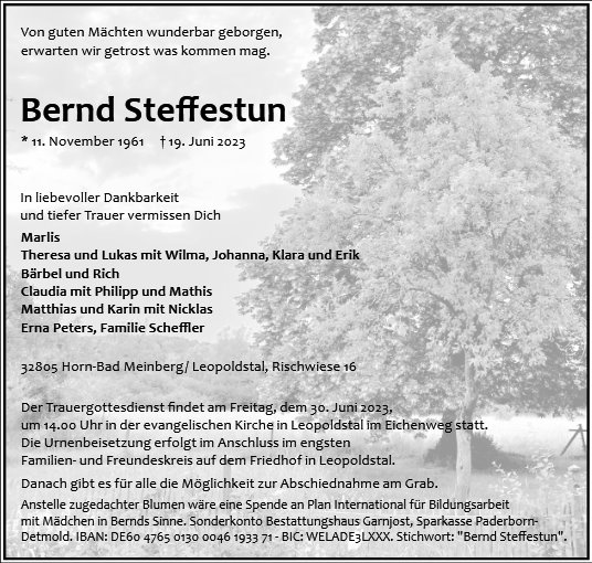Bernd Steffestun