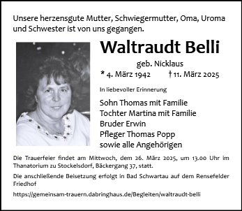 Waltraudt Belli