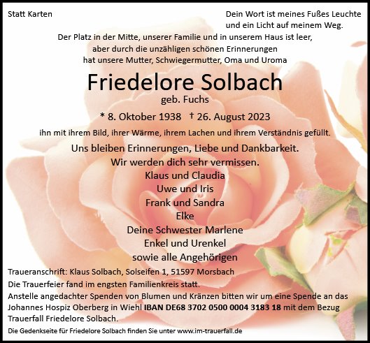 Friedelore Solbach