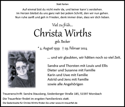 Christa Wirths