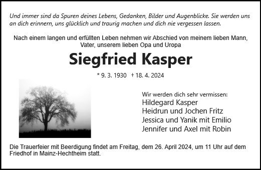 Siegfried Kasper