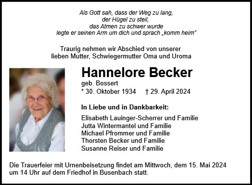 Hannelore Becker