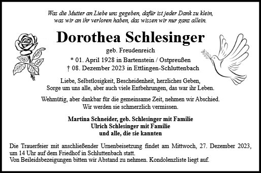 Dorothea Schlesinger