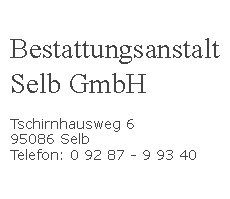 Bestattungsanstalt Selb GmbH