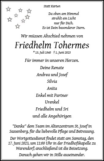 Friedhelm Tohermes
